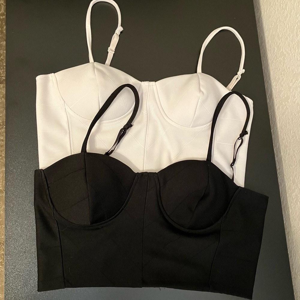 2 Bustier Crop Tops